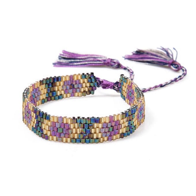 Jomide Armband Boho Handgemaakt - Ibiza - Paars - 2
