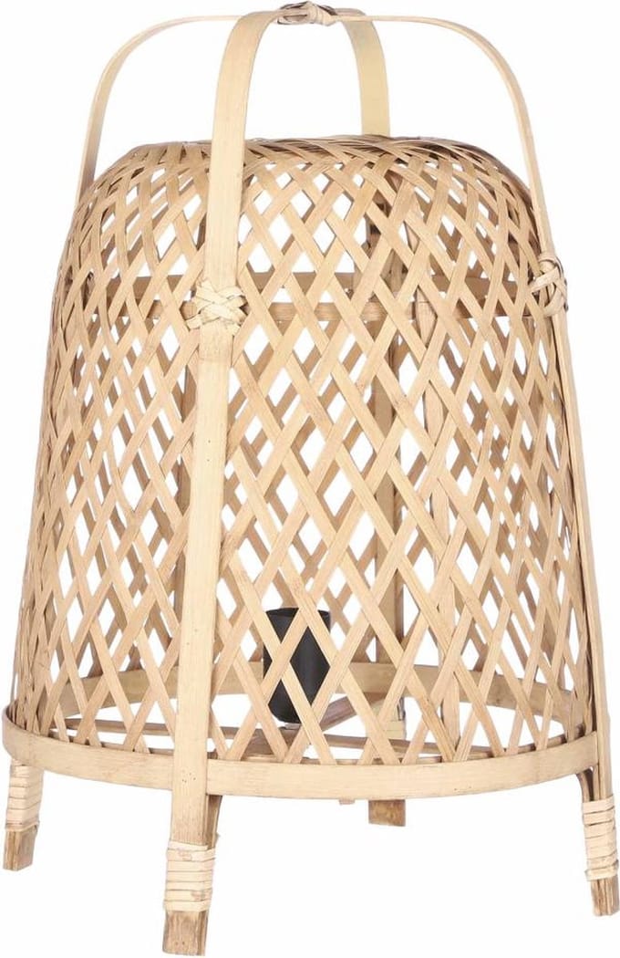 Mica Decorations Malia Tafellamp - H49 x Ø33 cm - Bamboe - Bruin