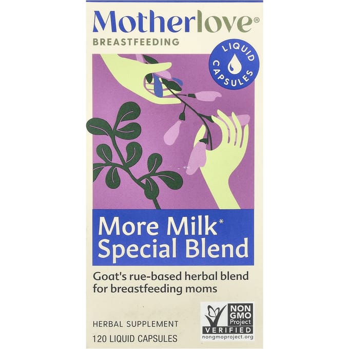 Borstvoeding, Meer Melk Speciale Blend, 120 Vloeibare Capsules