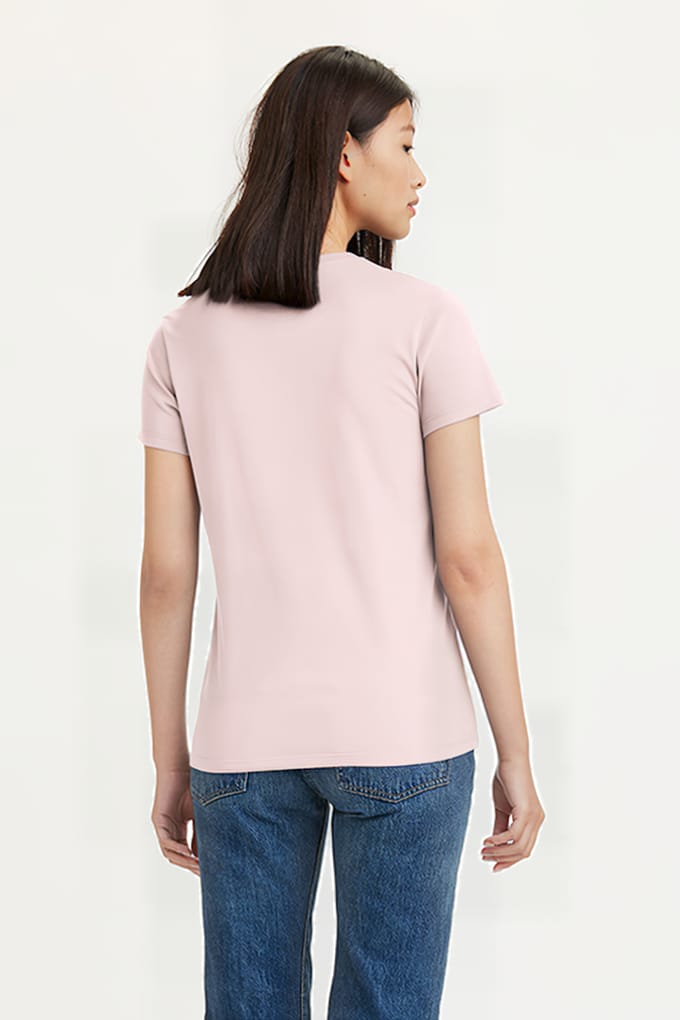 Levi's The T-shirt Pink Maat: XS | Tops Outlet | Dames | Roze