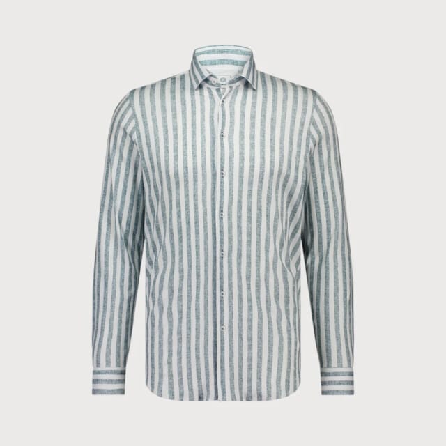 Blue Industry Streepmotief jersey overhemd |