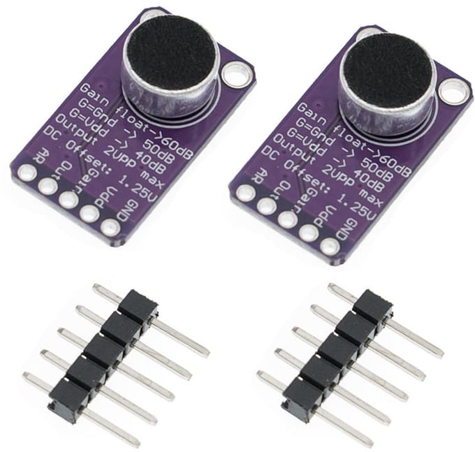 Microfoonversterker - AMP Module - Audio Opnemen - Automatische Gain Control - 2 stuks - Groen