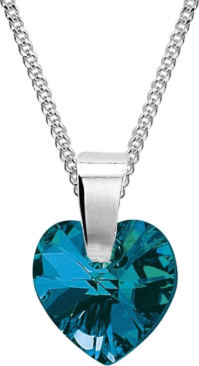 Montebello Ketting Alix - 925 Zilver - Swarovski Hart - ∅10mm - 45cm