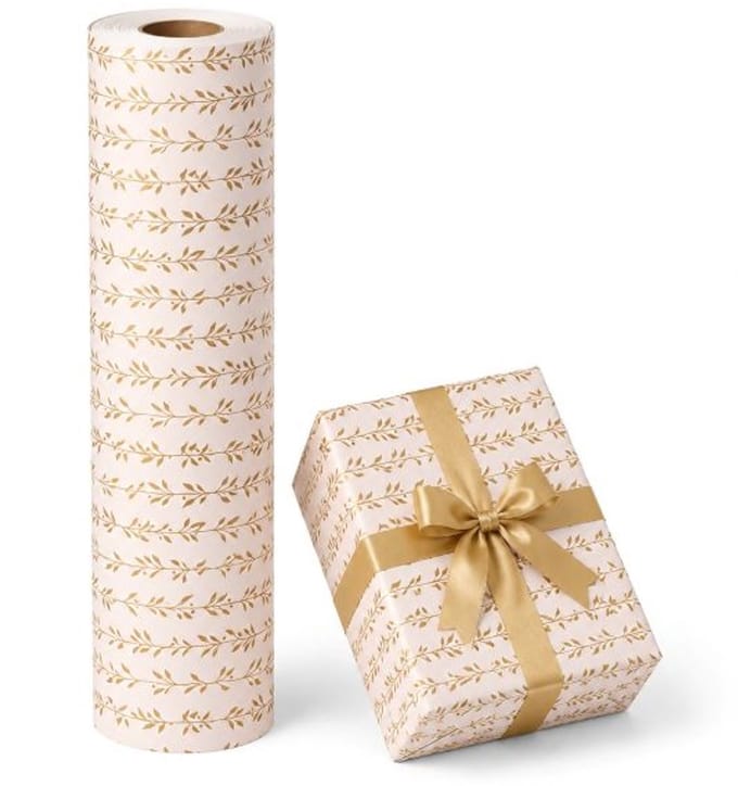 cadeaupapier op rol Bladeren Goud 50 cm – Inpakpapier