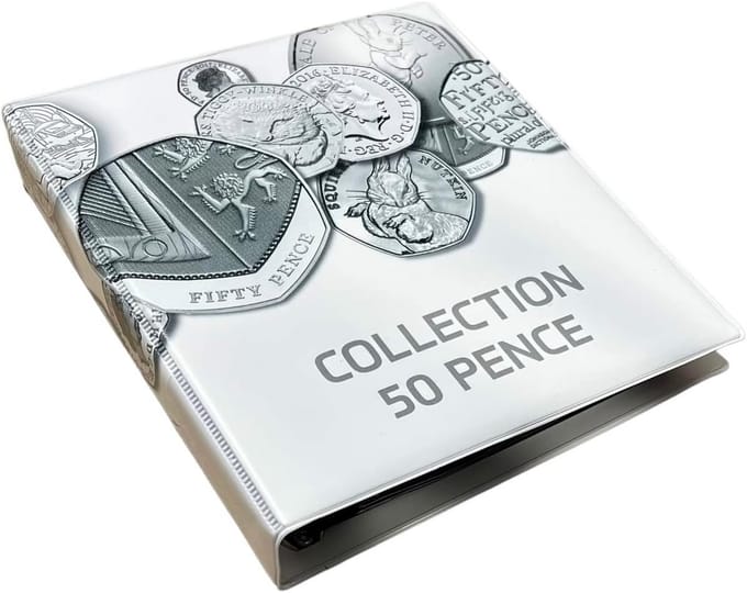 Muntalbum voor 200 Munten Wit met 10 Pagina's