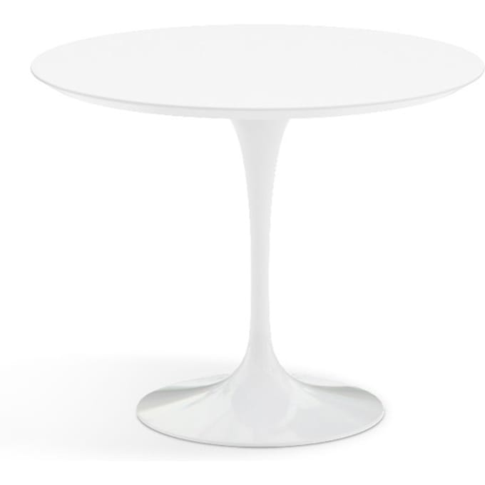 Knoll International - Saarinen Eettafel - rond - Ø 91 cm - Laminaat wit - wit