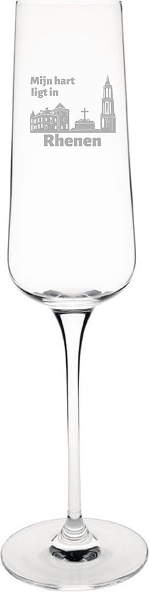 Gegraveerde Champagneglas 27cl Rhenen