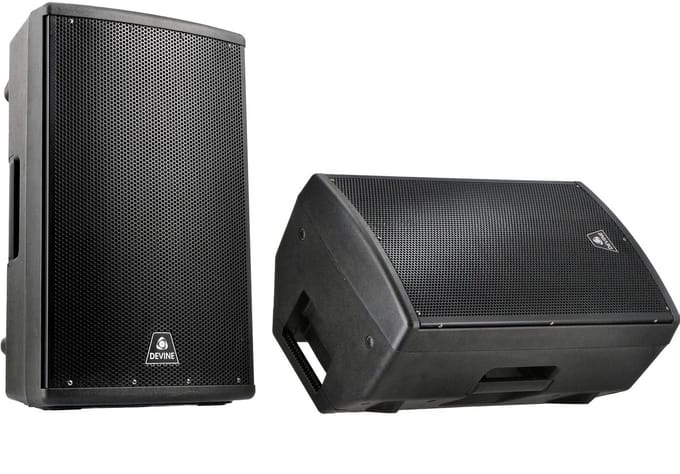 Actieve Fullrange Speaker 15 inch - Set van 2 - Devine Axeo 15A - Multikleur