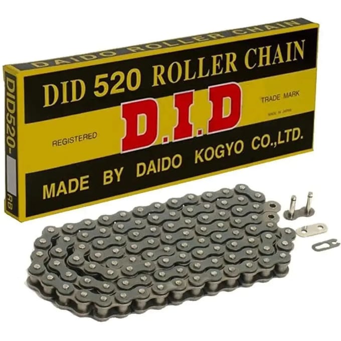 Motorfiets rolketting D.I.D 520(B&B) X 98 Mail. Rj