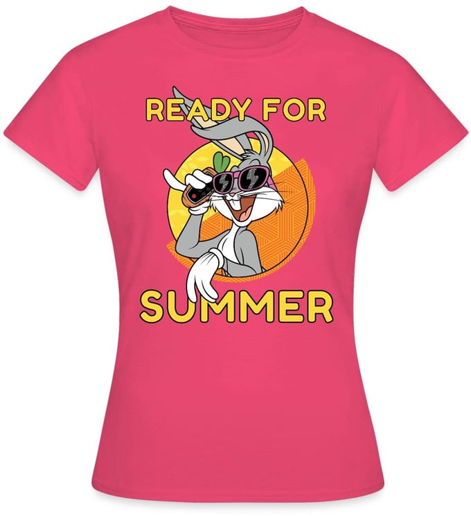 Looney Tunes Bugs Bunny Ready For Summer T-Shirt Dames