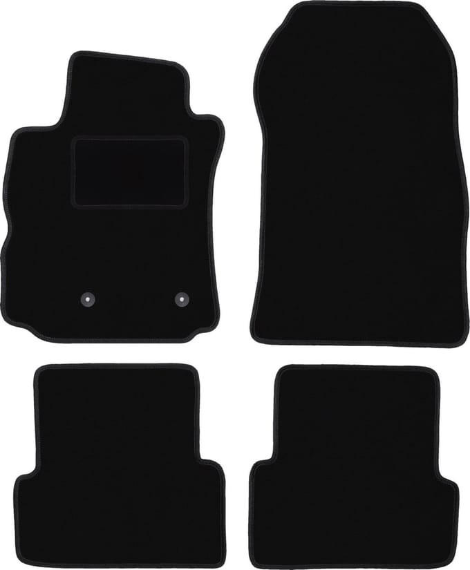 Zwarte veloursmatten voor: Renault Modus minivan (2004-2012)