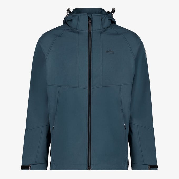Kjelvik softshell heren jas blauw - Maat S