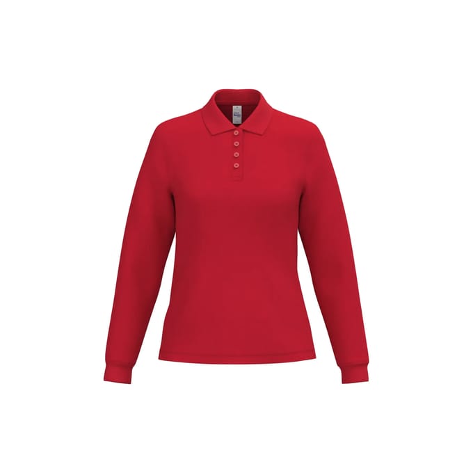 Damespolo met lange mouwen iDeal Basic Brand