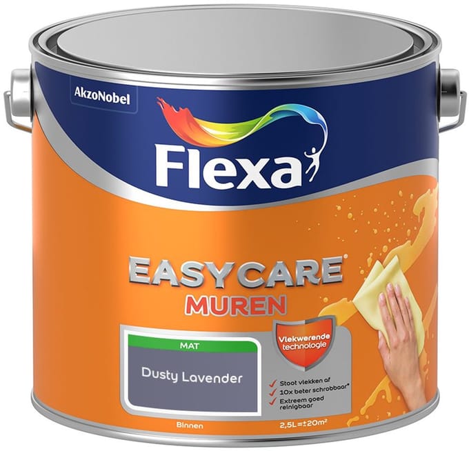 Flexa - Easycare Muren - Dusty Lavender - Mengverf - 2,5 L