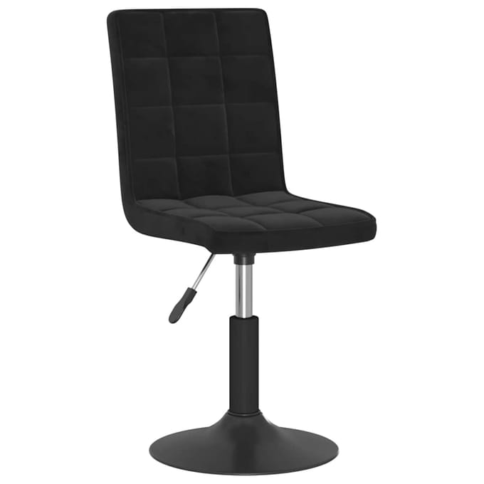 vidaXL - Eetkamerstoelen - draaibaar - 4 - st - fluweel - zwart