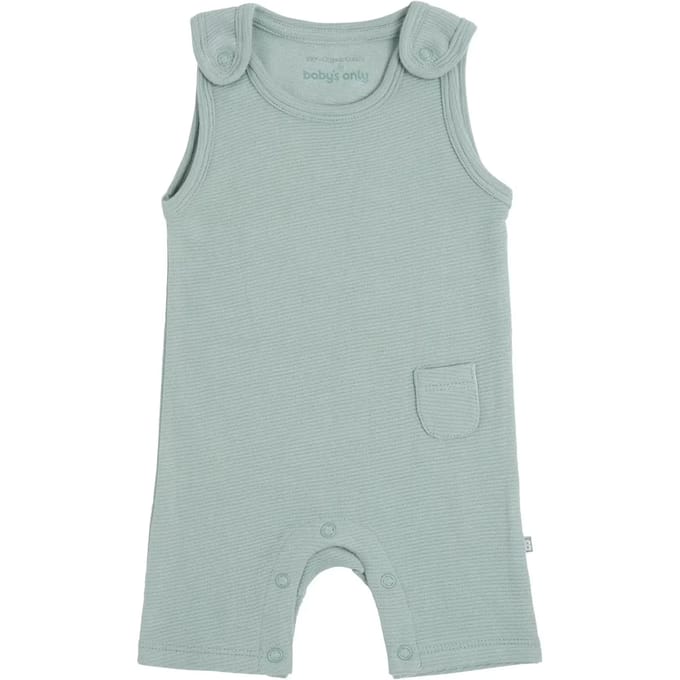 Baby's Only Salopette Pure - Dusty Green - 68 - 100% ecologisch katoen - GOTS