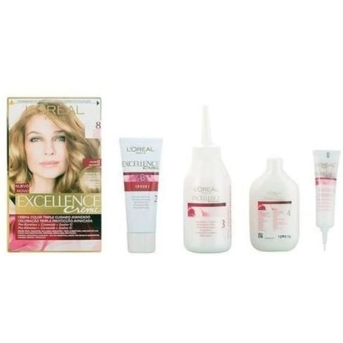 Teinture permanente - Excellence L'Oréal Expert Professionnel - Blond clair (N°8) - Mixte - Adulte