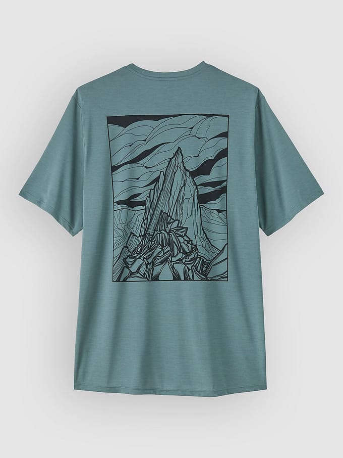 Patagonia Cap Cool Daily - Cloud Crag T-Shirt blauw