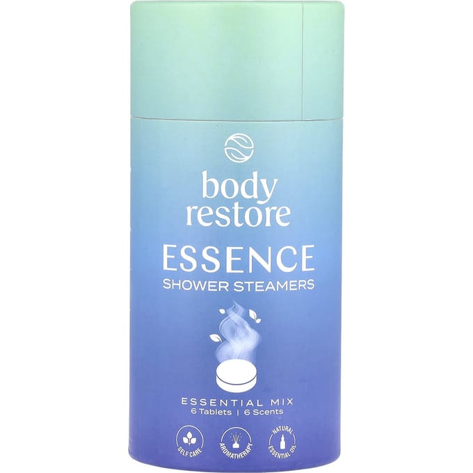 Shower Steamers Essence Mix 6-pack - Body Restore - Douche Tabletten met Etherische Oliën - Aromatherapie Douche - Wellness Cadeau