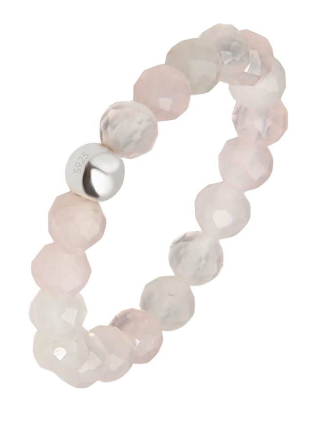 good.designs Ring met kralen van natuursteen
