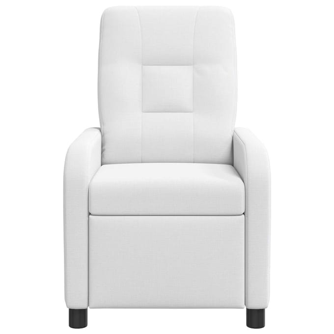 vidaXL - Recliner - Wit - Stof