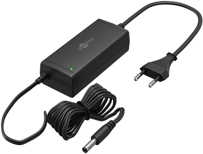 Goobay 12 V voeding (36 W / 3,0 A), met DC-stekker 5,5 mm x 2,5 mm