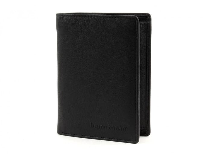 bruno banani Leren Portemonnee Sleutelhanger Gift Box Set Wallet High / Keychain Black Black Zwart