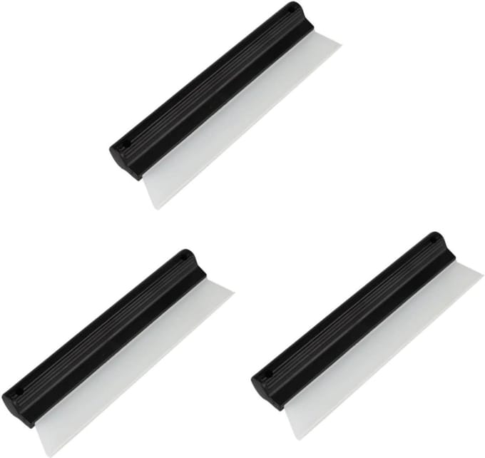 Raamwisser Set - Schoonmaak Hulpmiddel - Ramen Schoonmaken - Antislip Handgreep - 3 Stuks - Zwart