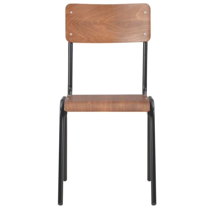 vidaXL - Eetkamerstoelen - 6 - st - multiplex - bruin