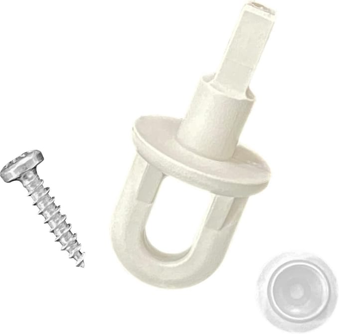 Montagezak Draai-/Trekoog - Sluiting - Vloertrap - Specifiek voor Quadro - Wit