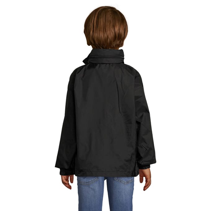 SOLS Windjack voor kinderen (Zwart)