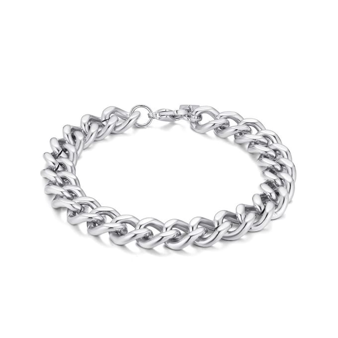 Twice As Nice Armband in edelstaal, gourmet 10 mm 21cm