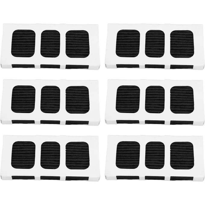 6 stuks Koelkast Luchtfilter Vervanging Actief Koolstoffilter Compatibel voor Frigidaire Paultra2 black