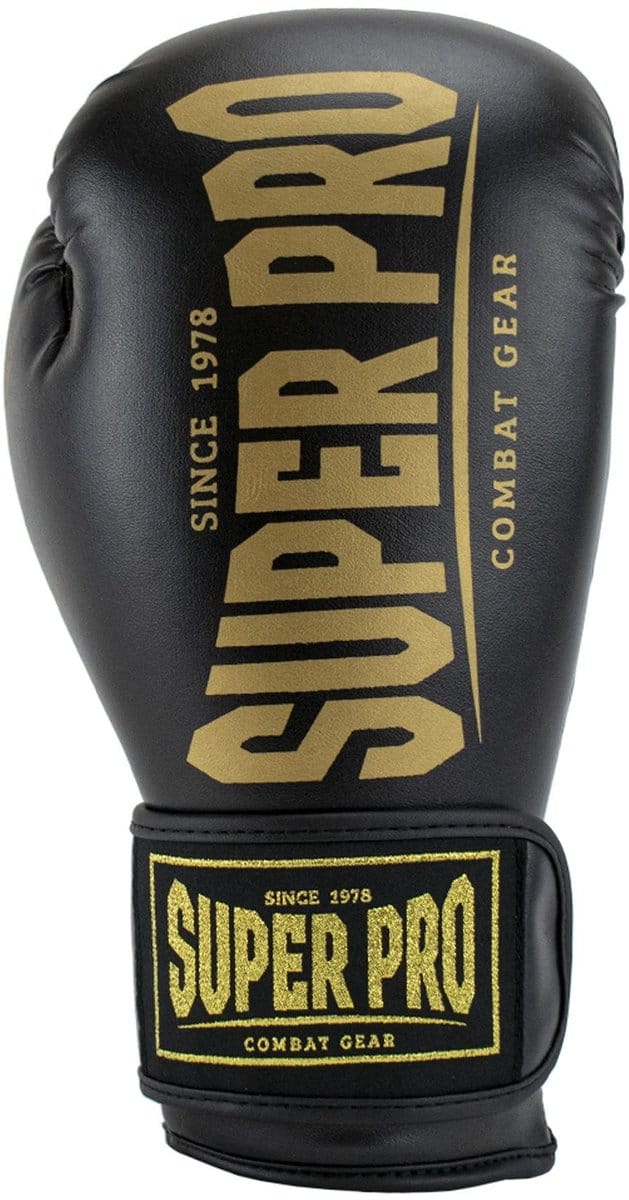Super Pro Combat Gear Champ SE (kick)bokshandschoenen Zwart/Goud 14oz