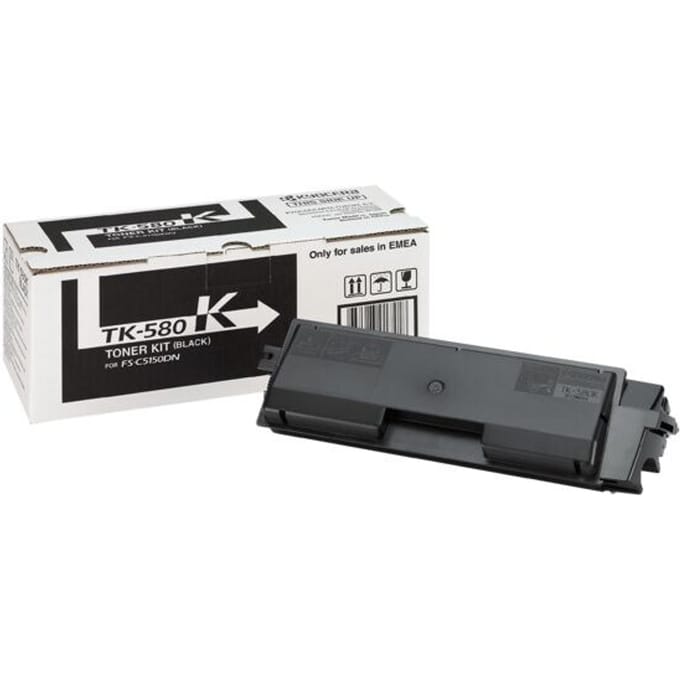Kyocera - TK-580K - Tonercartridge - 1 stuk - Origineel - Zwart