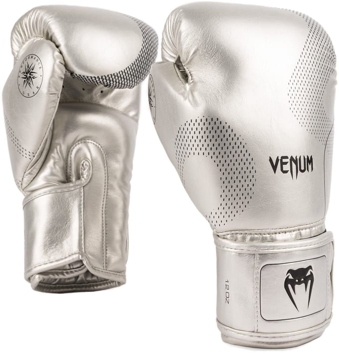 Venum Nexus Kickboks Handschoenen Zilver Zwart - 16 OZ