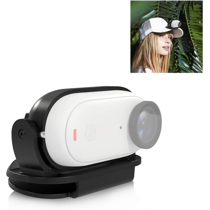 PULUZ PU869 Action Camera Hoedmontageclip Rugzakriemclip Magnetische Montage voor Camera zwart