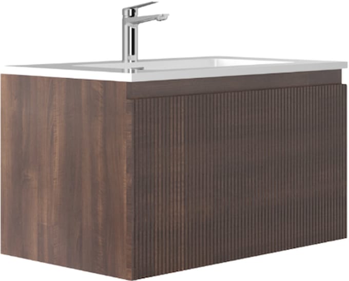 LINEA UNO - Havi 80 - Walnoot - Badmeubel - - 301749