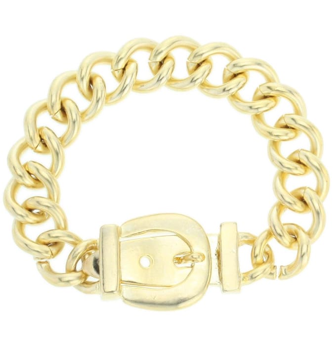 Behave - Armband dames - goudkleur - urban chic stijl - 18-18,5 cm