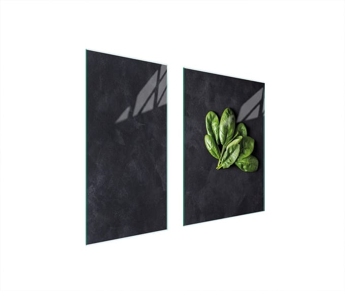 TMK ArtDeko Serie - Snijplank - 75x52 cm - Glas - Basilicum