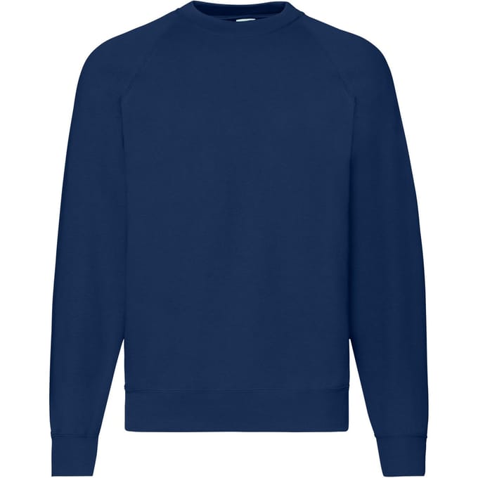 Fruit of the Loom Heren Klassiek Raglan Sweatshirt (Marine)