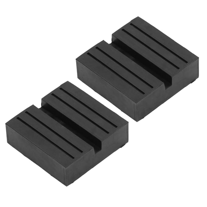 2 Stuks Krik Rubber Pad Universele Sleufvormige Frame Rail Pad Adapter Goede Drukvastheid Krik Hefpuck gray