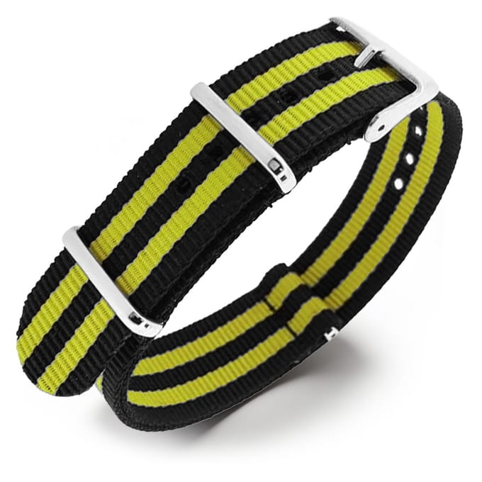 NATO Horlogeband G10 Military Nylon Strap - James Bond Geel 22mm