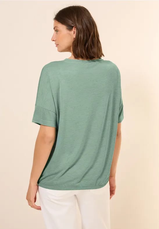 Shirt met decoratieve stenen