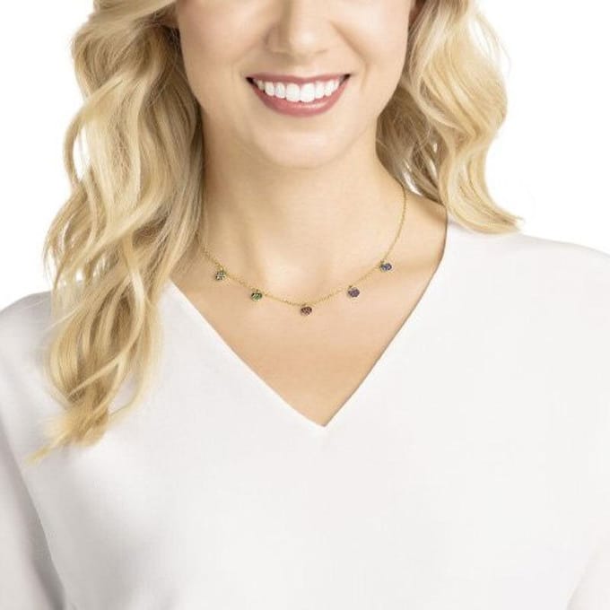 Swarovski Ginger Ketting Damesketting Goud 5392917 Box (Random Color) beige