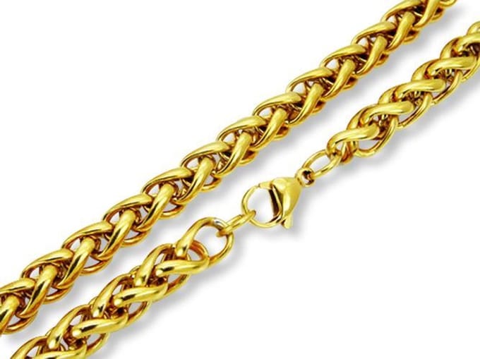 Amanto Ketting Djef - 316L Staal - Vossenstaartschakel - 7,5mm - 60cm