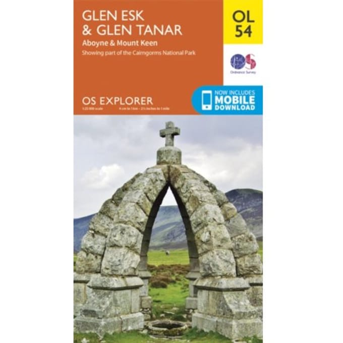 Glen Esk & Glen Tanar, Aboyne & Mount Keen - Ordnance Survey