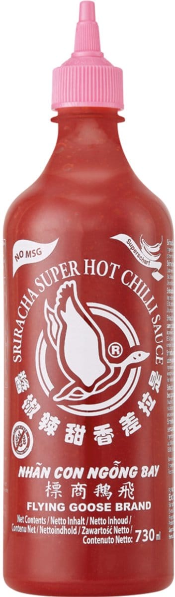 Flying Goose Srirachasaus (Zeer Pikant-No MSG) 12 x 730 ml