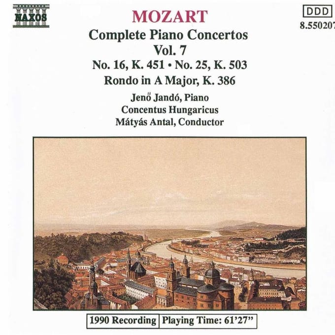 Jeno Jandó - Mozart: Piano Concertos 7 (CD)