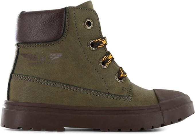 Veterboots | Jongens | Dark Green | Leer | Shoesme | Maat 30